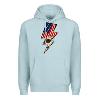 Blue Mist Lightning Bolt Premium Hoodie - JahusDesignShop