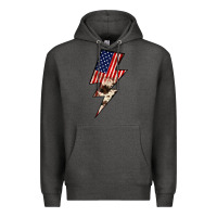 Charcoal Heather Lightning Bolt Premium Hoodie - JahusDesignShop