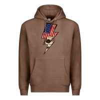 Chestnut Lightning Bolt Premium Hoodie - JahusDesignShop