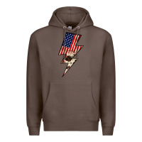 Coffee Lightning Bolt Premium Hoodie - JahusDesignShop