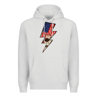 Dove Grey Lightning Bolt Premium Hoodie - JahusDesignShop