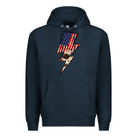 Navy Lightning Bolt Premium Hoodie - JahusDesignShop