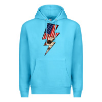 Ocean Blue Lightning Bolt Premium Hoodie - JahusDesignShop