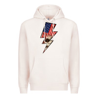 Pale Pink Lightning Bolt Premium Hoodie - JahusDesignShop