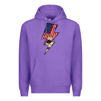 Purple Lightning Bolt Premium Hoodie - JahusDesignShop