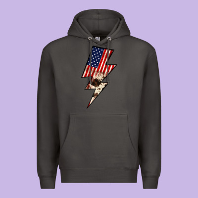 Lightning Bolt Premium Hoodie Designed By Jahusdesignshop