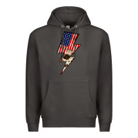 Smoke Lightning Bolt Premium Hoodie - JahusDesignShop