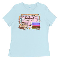 Baby Blue cozy bookish weekend ticket Ladies Tee - MaliasSmallBusiness