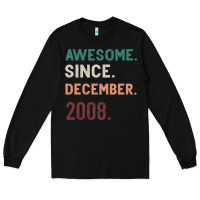 Black Awesome Since December 2008 Long Sleeve Tee - Bettercallsaul