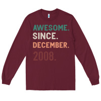 Burgundy Awesome Since December 2008 Long Sleeve Tee - Bettercallsaul
