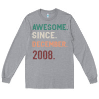 Heather Grey Awesome Since December 2008 Long Sleeve Tee - Bettercallsaul