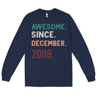 Navy Awesome Since December 2008 Long Sleeve Tee - Bettercallsaul