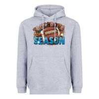 Heather Grey touchdown season Heavyweight Hoodie - FaDigitalArtStudio