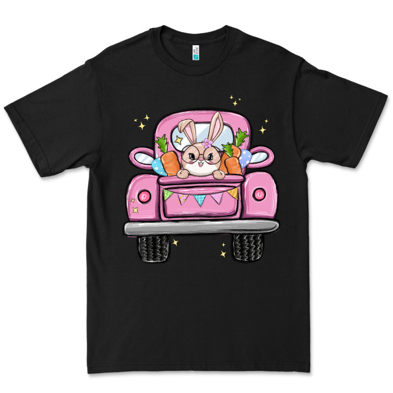 Easter Bunny And Truck Premium Tee by MaliasSmallBusiness | Teevron