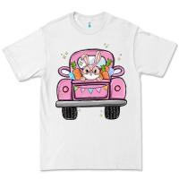 White easter bunny and truck Premium Tee - MaliasSmallBusiness