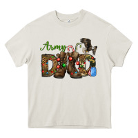 Cream Christmas Army Dad Heavy Core Tee - NancyCooperArtShop
