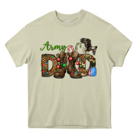 Mossy Christmas Army Dad Heavy Core Tee - NancyCooperArtShop