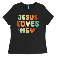Black jesus loves me Ladies Tee - MaliasSmallBusiness