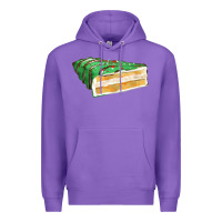 Purple green christmas cake fa element 1 Premium Hoodie - FaDigitalArtStudio
