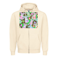 Sandshell Easter bunny and egg Zipper Hoodie - CowGirlArtShop