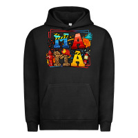 Pigment Black leopard frame firefighter mama Mother's Day Urban Hoodie - LillyAllenDesigns