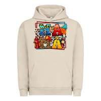Pigment French Oak leopard frame firefighter mama Mother's Day Urban Hoodie - LillyAllenDesigns