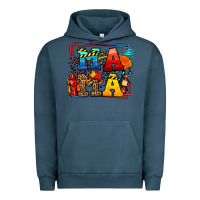 Pigment Midnight Navy leopard frame firefighter mama Mother's Day Urban Hoodie - LillyAllenDesigns
