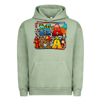 Pigment Oil Green leopard frame firefighter mama Mother's Day Urban Hoodie - LillyAllenDesigns