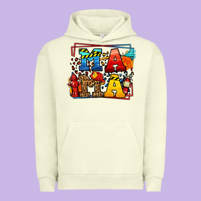 Leopard Frame Firefighter Mama Mother's Day Urban Hoodie Designed By Lillyallendesigns