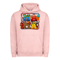 Pigment Salmon leopard frame firefighter mama Mother's Day Urban Hoodie - LillyAllenDesigns