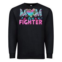 Black Western Mom Is A Fighter Premium Sweatshirt - BundleAndBundleShop