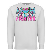 Dove Grey Western Mom Is A Fighter Premium Sweatshirt - BundleAndBundleShop