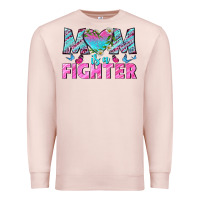 Pale Pink Western Mom Is A Fighter Premium Sweatshirt - BundleAndBundleShop