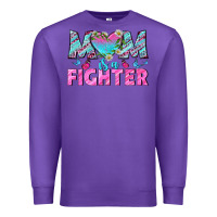 Purple Western Mom Is A Fighter Premium Sweatshirt - BundleAndBundleShop