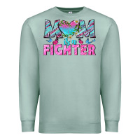 Seafoam Western Mom Is A Fighter Premium Sweatshirt - BundleAndBundleShop