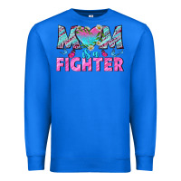True Royal Western Mom Is A Fighter Premium Sweatshirt - BundleAndBundleShop