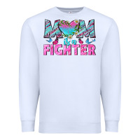 White Western Mom Is A Fighter Premium Sweatshirt - BundleAndBundleShop