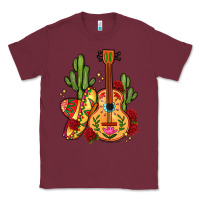 Burgundy mexican guitar Classic Tee - LillyAllenDesigns