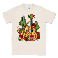 Natural mexican guitar Classic Tee - LillyAllenDesigns