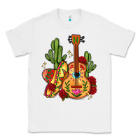 White mexican guitar Classic Tee - LillyAllenDesigns