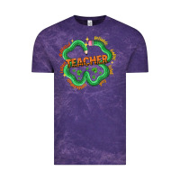 Cloud Purple teacher st patricks day Vintage Tee - LillyAllenDesigns