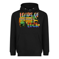 Black Loads of luck with school bus St. Patrick's Day Heavyweight Hoodie - FaDigitalArtStudio