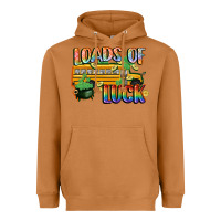 Meerkat Loads of luck with school bus St. Patrick's Day Heavyweight Hoodie - FaDigitalArtStudio
