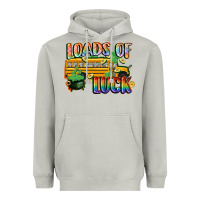 Moon Dust Loads of luck with school bus St. Patrick's Day Heavyweight Hoodie - FaDigitalArtStudio