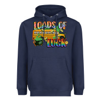 Navy Loads of luck with school bus St. Patrick's Day Heavyweight Hoodie - FaDigitalArtStudio