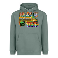 Sage Loads of luck with school bus St. Patrick's Day Heavyweight Hoodie - FaDigitalArtStudio