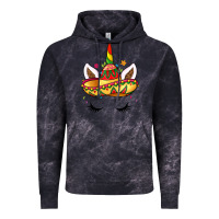 Cloud Black unicorn and sombrero Vintage Hoodie - LillyAllenDesigns