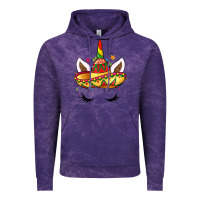 Cloud Purple unicorn and sombrero Vintage Hoodie - LillyAllenDesigns