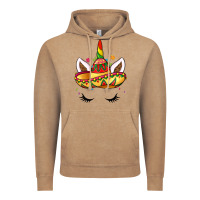 Vintage Coffee unicorn and sombrero Vintage Hoodie - LillyAllenDesigns