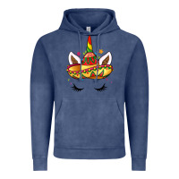 Vintage Denim unicorn and sombrero Vintage Hoodie - LillyAllenDesigns